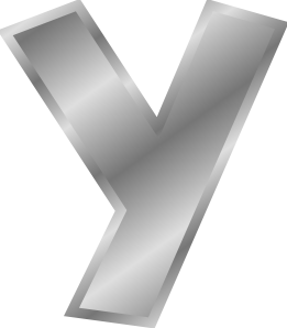 Effect Letters Alphabet Y Silver clip art - vector clip art online ...