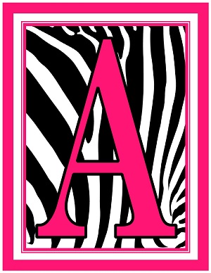 8.5x11 Inch Large Rectangle Printable Alphabet Letters A-Z ...