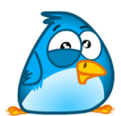 cute-blue-bird-laughing-smiley ...