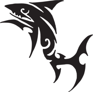 Tribal Fish clip art - vector clip art online, royalty free ...
