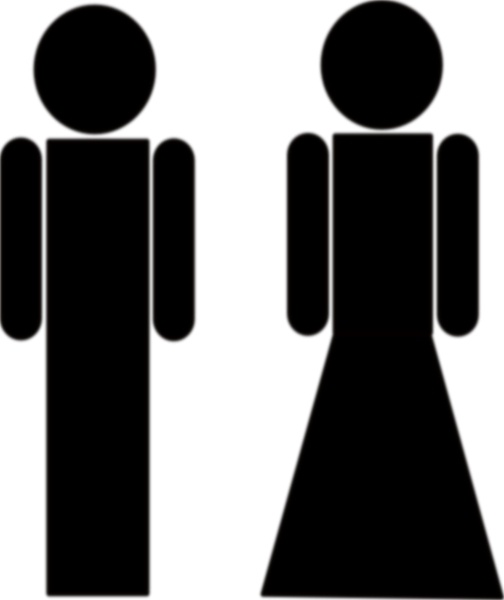 Myleandro Toilet Sign clip art Free vector in Open office drawing ...