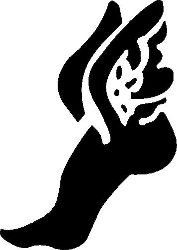 Clipart winged foot