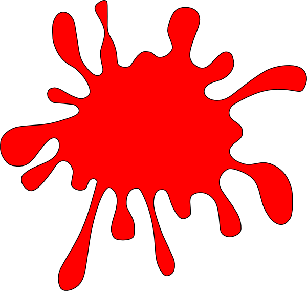 Blood splatter clipart