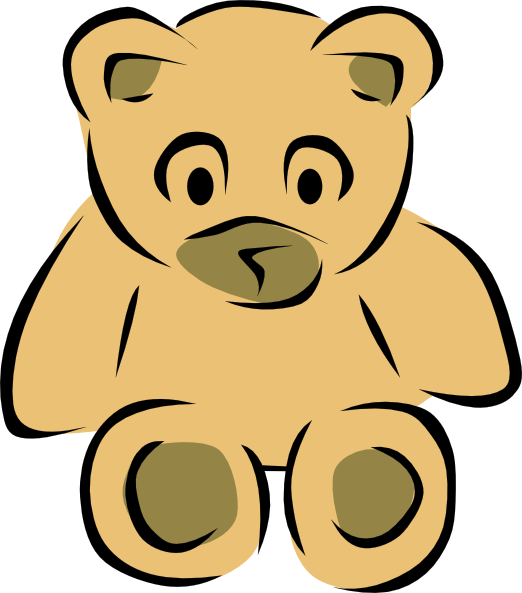 Vehicles For > Brown Teddy Bear Cartoon