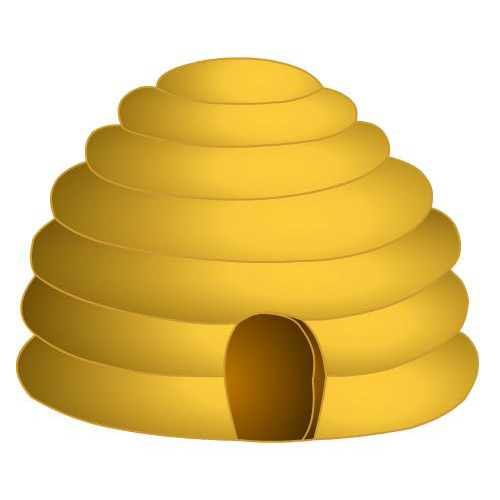 Cartoon Bee Hive Clip Art | Mewarnai