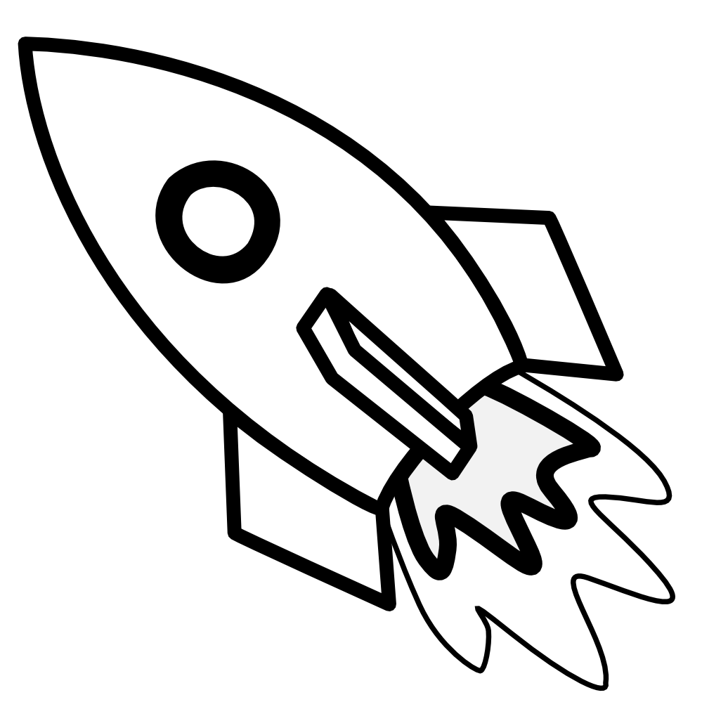 Rocket Coloring Pages and Book | UniqueColoringPages