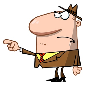 Angry Businessman Clipart Image - A Man in a Business Suit ...