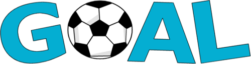 Goal Word with Soccer Ball Clip Art - Goal Word with Soccer Ball ...