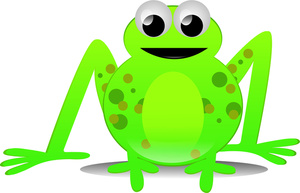 Free Toad Clip Art Image - Frog Sitting on a Lily Pad in a Pond