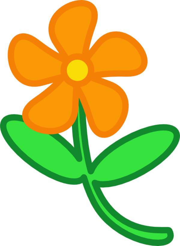 Orange Flower Clipart | Free Download Clip Art | Free Clip Art ...