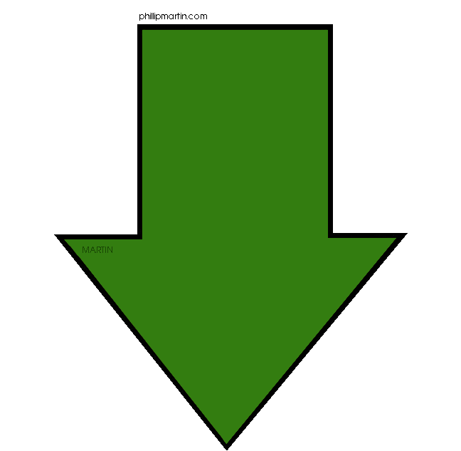 Green Down Arrow - ClipArt Best