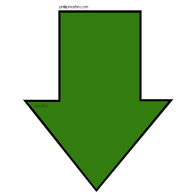 Green Arrow Down - ClipArt Best