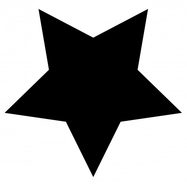 Star Clip Art Outline Black And White - Free ...