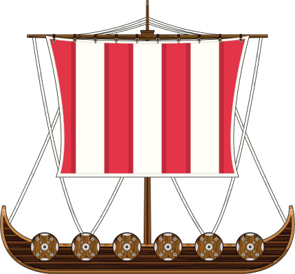 Clip Art Of A Viking Ship Clip Art, Vector Images & Illustrations ...