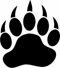Bear Paw Print Decal | eBay
