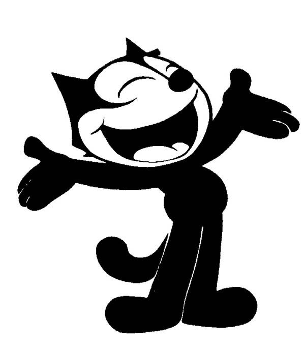 Felix the Cat Play Football Coloring Pages | Kids Play Color