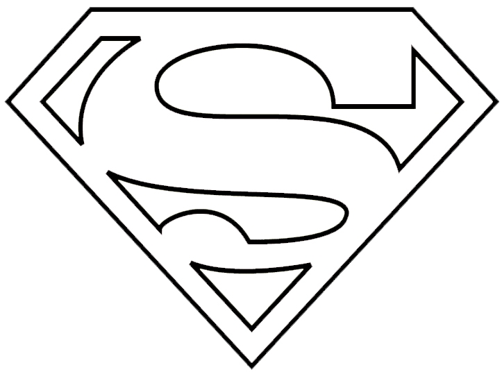 Superman Logo Coloring Page superman coloring logo | free coloring ...