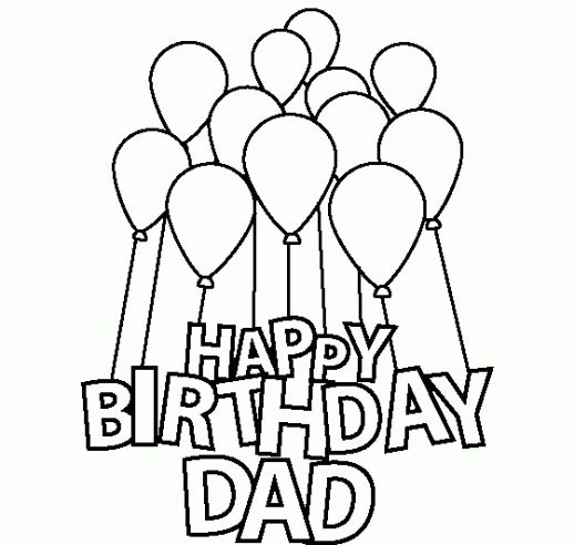 coloring pages happy birthday dad happy birthday daddy coloring ...