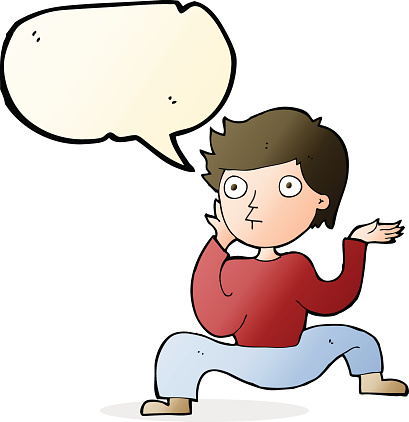 Men Little Boys Yoga Dancing Clip Art, Vector Images ...