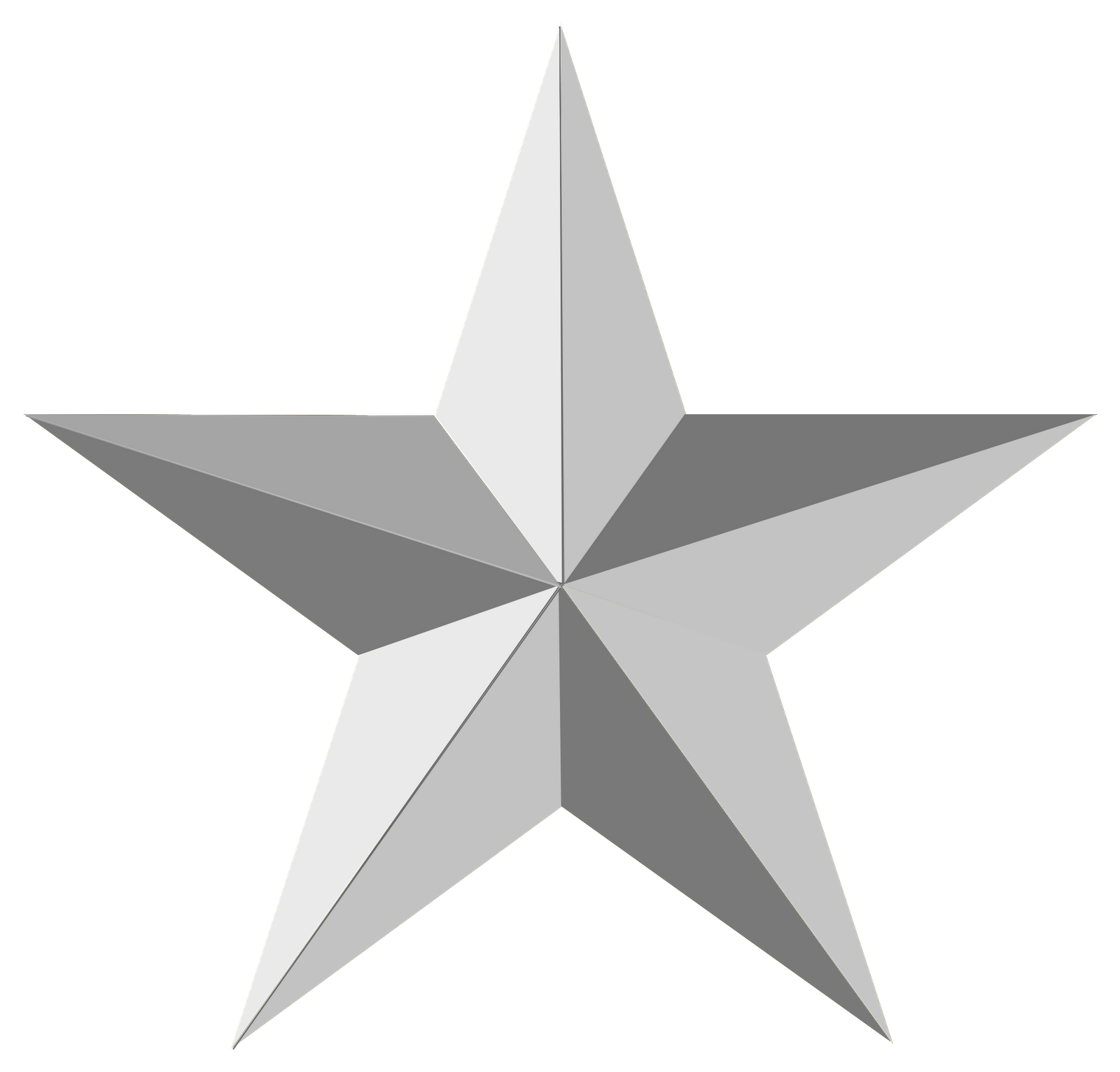 Silver Christmas Stars Clipart