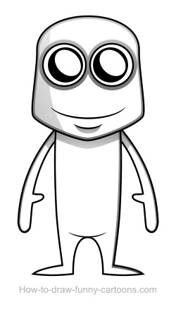 Alien drawing (Sketching + vector)