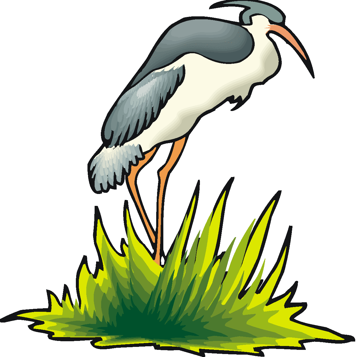Free Heron Clipart
