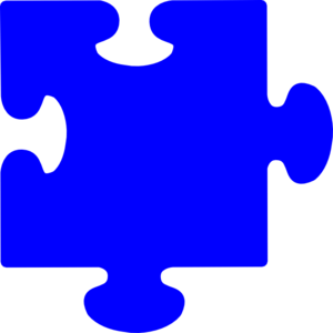 Blue Puzzle Piece clip art - vector clip art online, royalty free ...