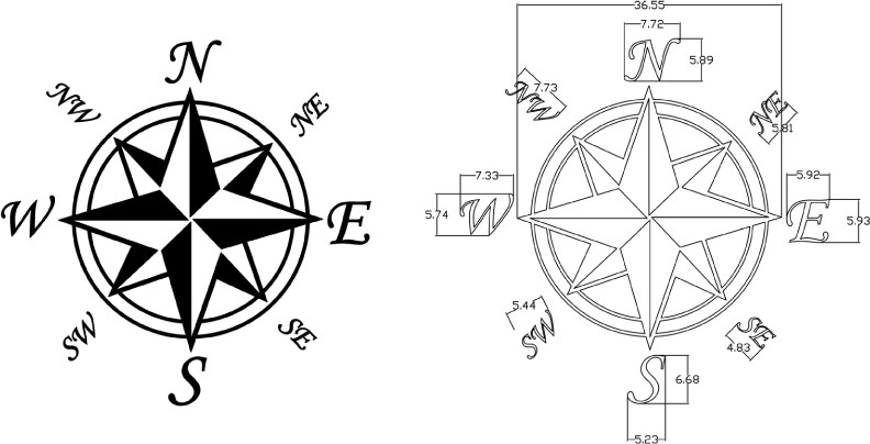 Compass Rose Template