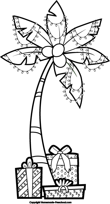 Christmas Palm Tree Clipart
