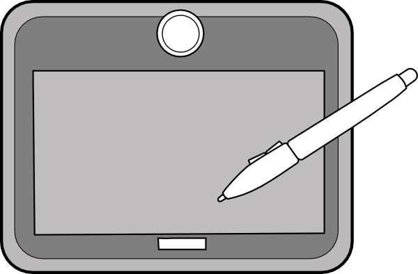 Tablet1 clip art - vector clip art online, royalty free & public ...