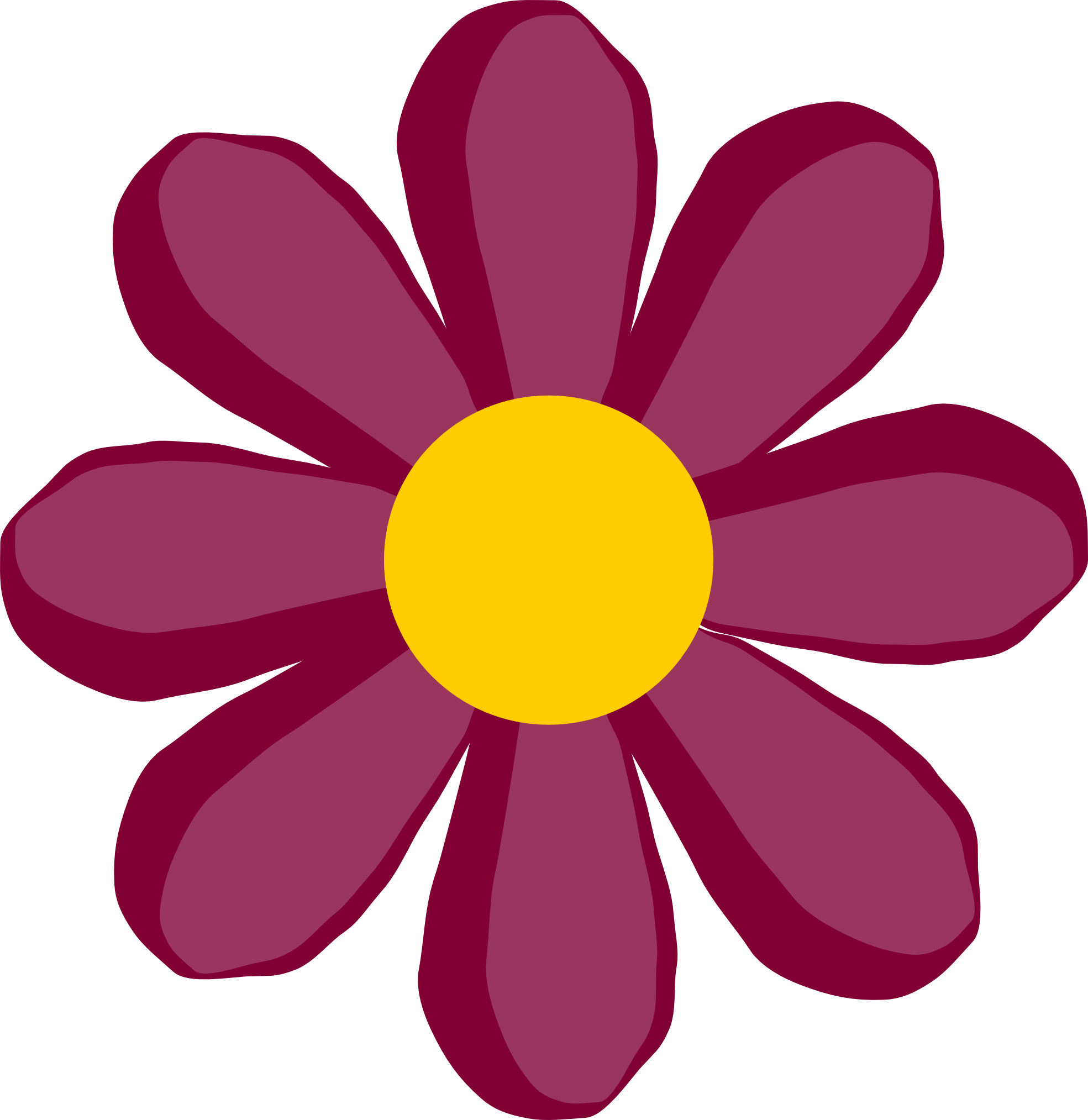 Hippie Flower Clip Art - ClipArt Best