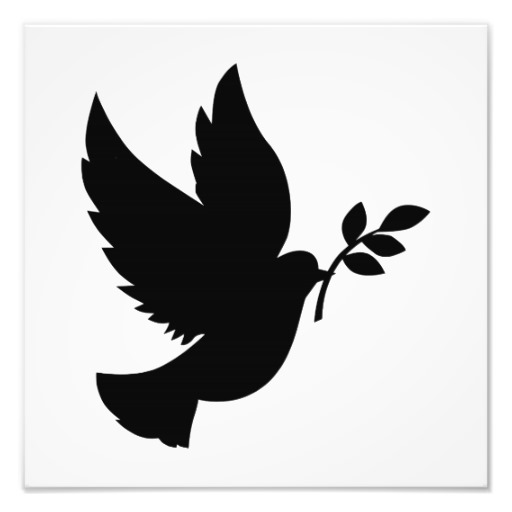Dove Silhouette Photo Art from Zazzle.