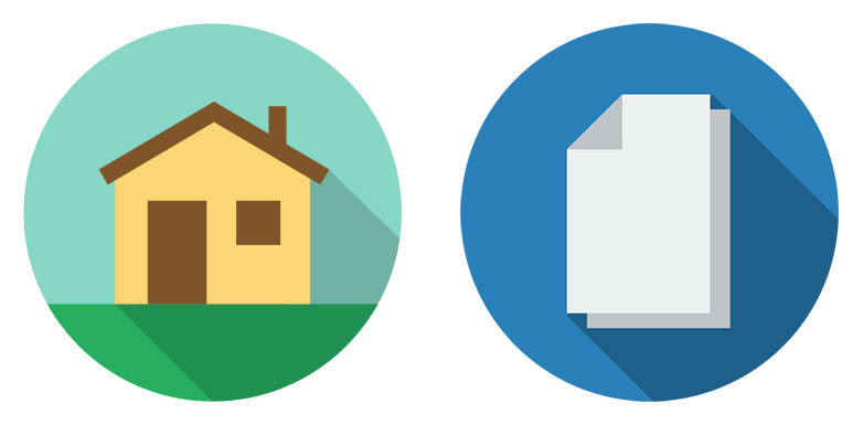 Free download: Modern long shadow icons | Webdesigner Depot