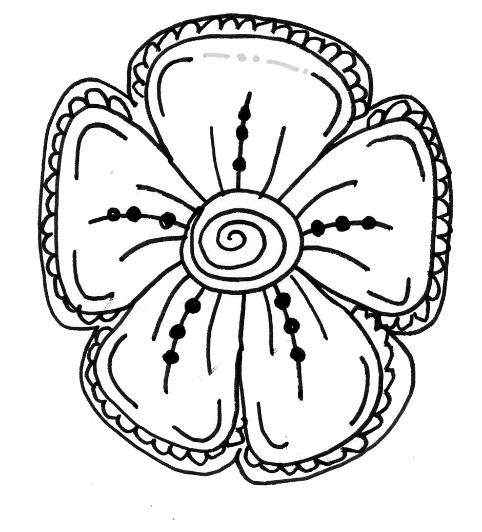 Makers and Shakers: HOW TO Draw Doodle Flowers - 9 easy steps