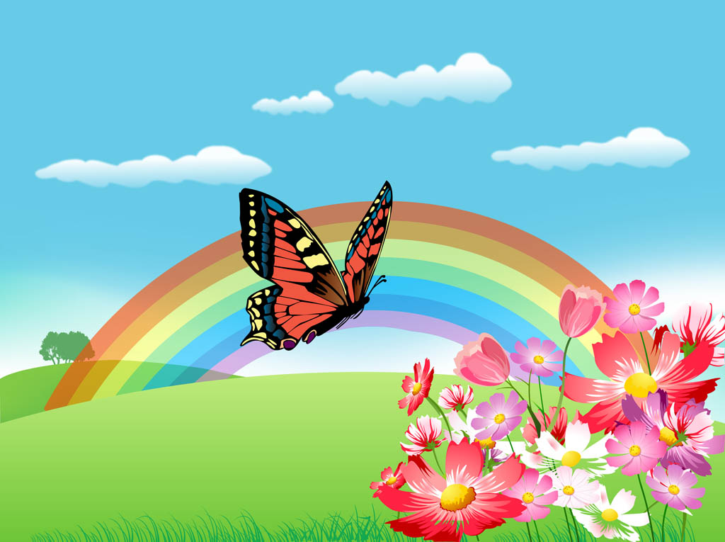 Free Rainbow Vectors - 2. Page