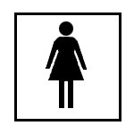 D.O.T. PICTOGRAM SIGN (Black on White; 6" H x 6" W; B-909 ...