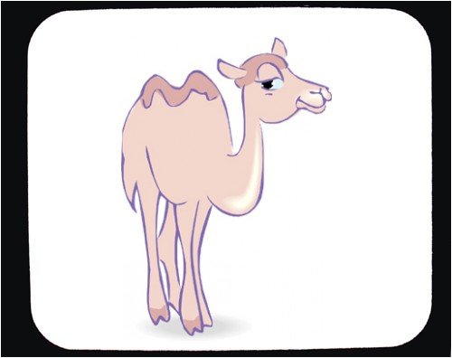 Mouse Pad with camel, cartoon, desert, animal | Desk Accessories
