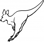 Kangaroos coloring pages | Super Coloring