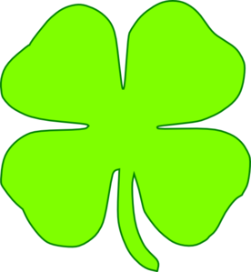 Shamrock Light Green clip art - vector clip art online, royalty ...