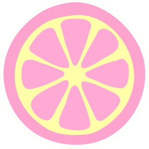 Pinky Lemonade Slice clip art - vector clip art online, royalty ...