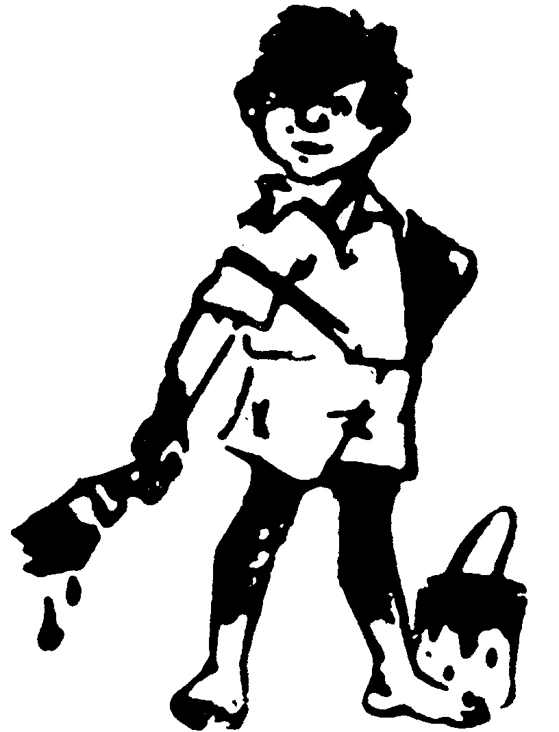 SMALL SCALLYWAG BOY HAS PAINT TIN & BRUSH by Asian Paints (India ...
