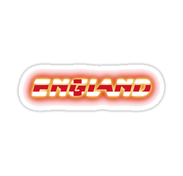 England - English Flag Logo - Glowing" Stickers by graphix | Redbubble