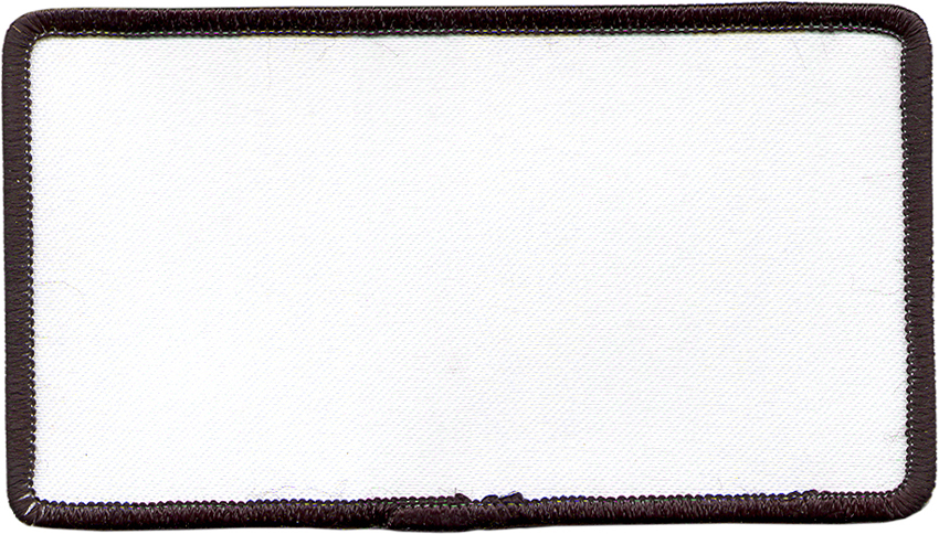 3.5inch Rectangle R2 Brown Border Blank Uniform Embroidered Patch ...