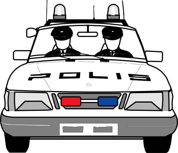 Police Car clip art - vector clip art online, royalty free ...