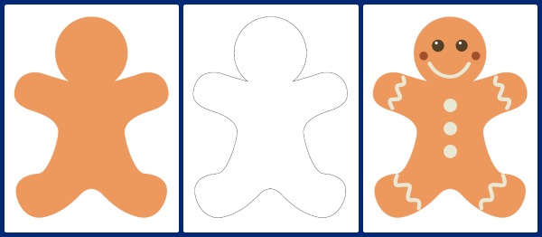 Gingerbread Man Templates - Gift of Curiosity