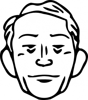 Man Face clip art vector, free vector images