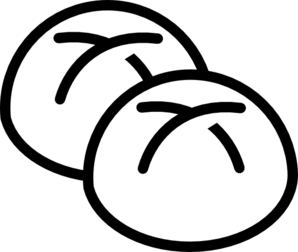 White Bread Rolls clip art - vector clip art online, royalty free ...