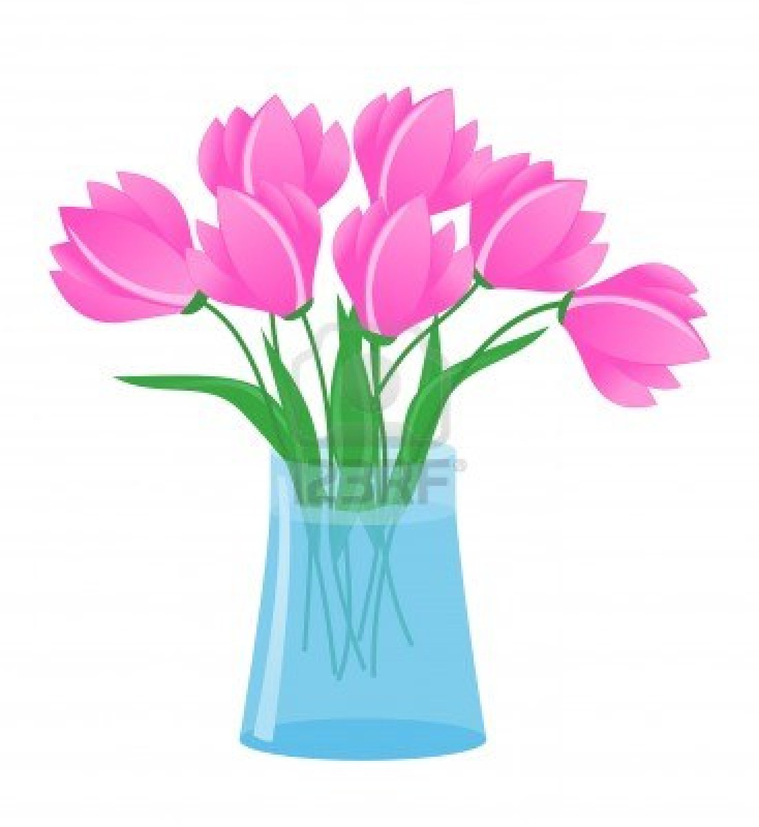 Flowers In Vase Stock Vector Illustration And Royalty Free Flowers ...