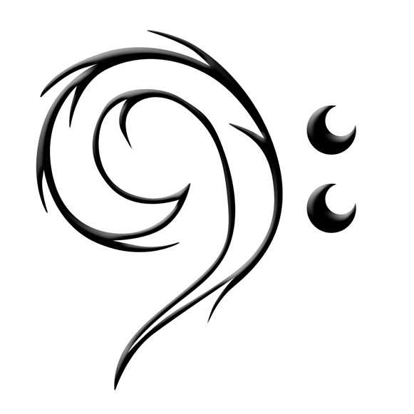 Bass Clef 2 Tattoo Picture