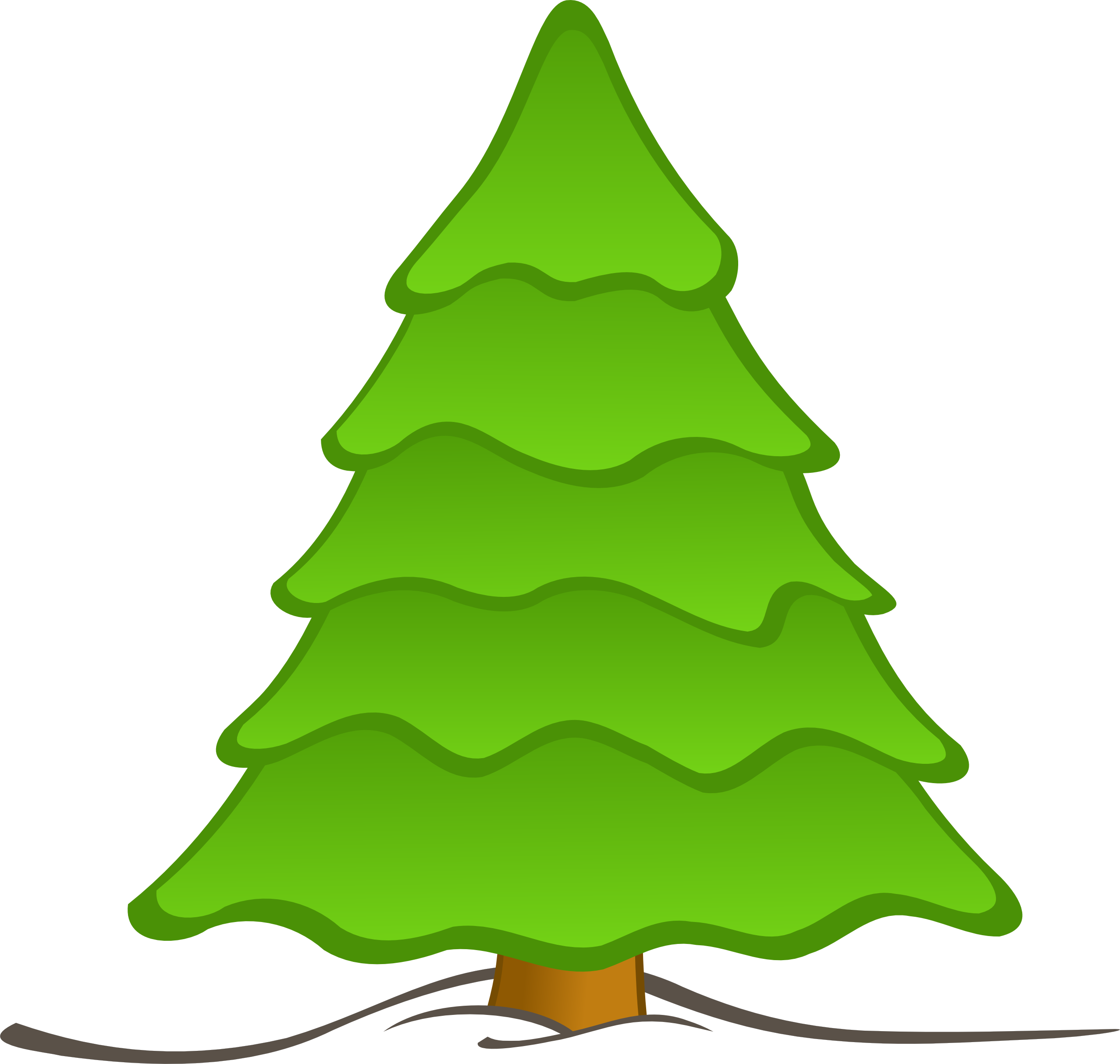 Abstract Christmas Tree Clipart